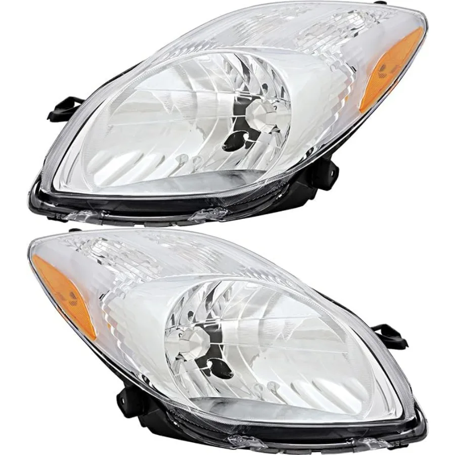 

For Toyota Yaris Hatchback Headlights Lamps Set 2009 2010 2011 Halogen Driver and Passenger Side