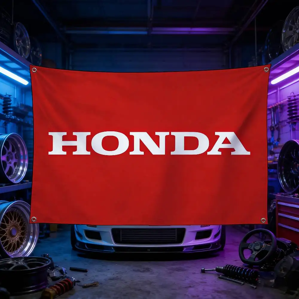 

Motorcycle For HONDA Decorative Flag High Quality Polyester Fade Resistant Machine Washable Indoor Outdoor Hanging Banner