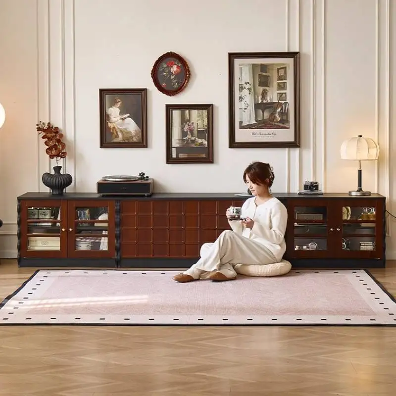 European Door Tv Cabinet Vintage Sitting Room Unique Nordic Tv Cabinet Apartments Lounges Low Mueble De Tv Furniture For Home