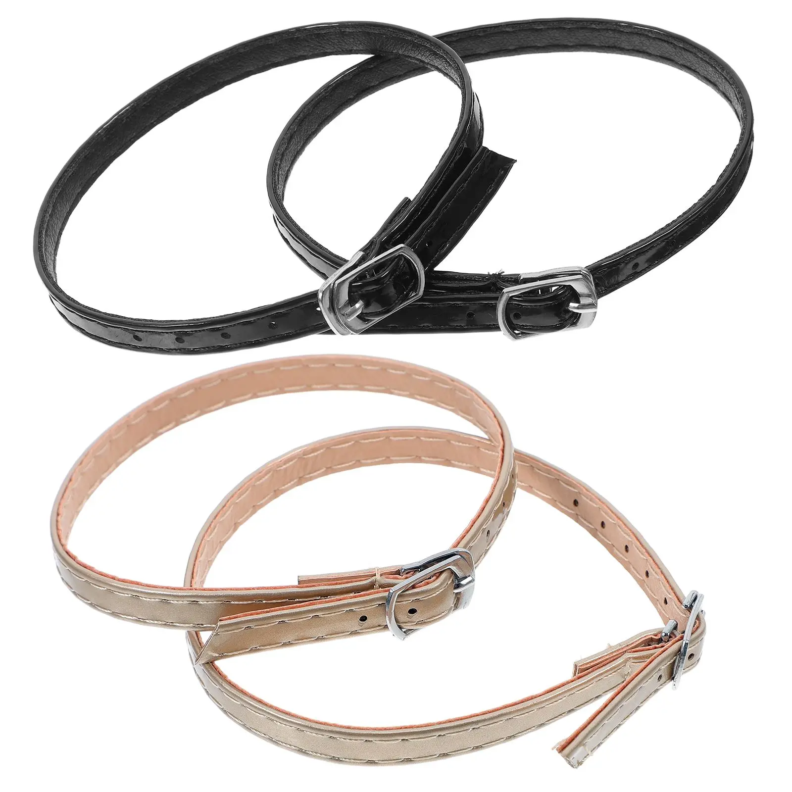 

2 Pairs Beige Shoelaces Replacement Ankle Straps for Heels Adjustable Women Shoe Straps Daily Use High Heels Accessories Fixing