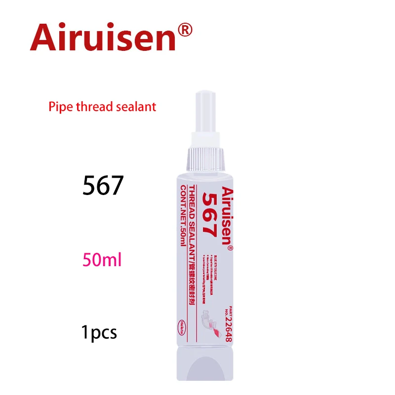 

Ai Rui Sen 567 50ml Pipe Thread Sealant Anaerobic Sealing Adhesive Flat Metal Fitting Glue Alternative To Sealing Tape Paste