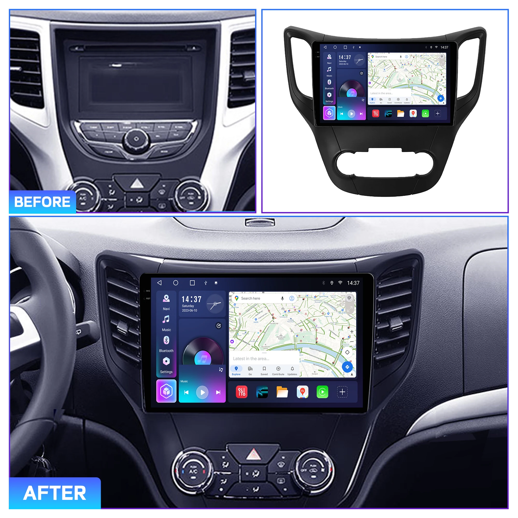Penhui For Changan CS35 2013 - 2017 Android Car DVD Player 2Din 9'' Touchscreen DSP Bluetooth Video Multimedia System