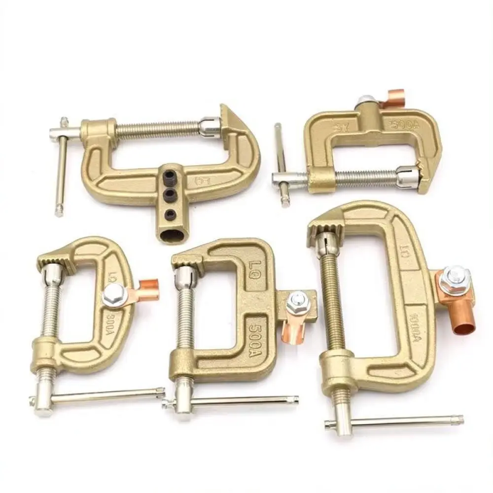 A Type Copper Welding Earth Connector For Arc Machine 300A 500A 800A Durable Industrial Metal Grounding Clamp Repair Tool