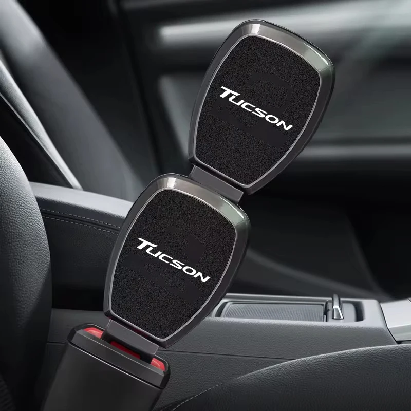 Car Seat Belt Clip Extension Plug Safety Seat Lock Buckle for Hyundai Tucson N NLINE Badge IX30 IX45 Accent Kona Elantra Sonata