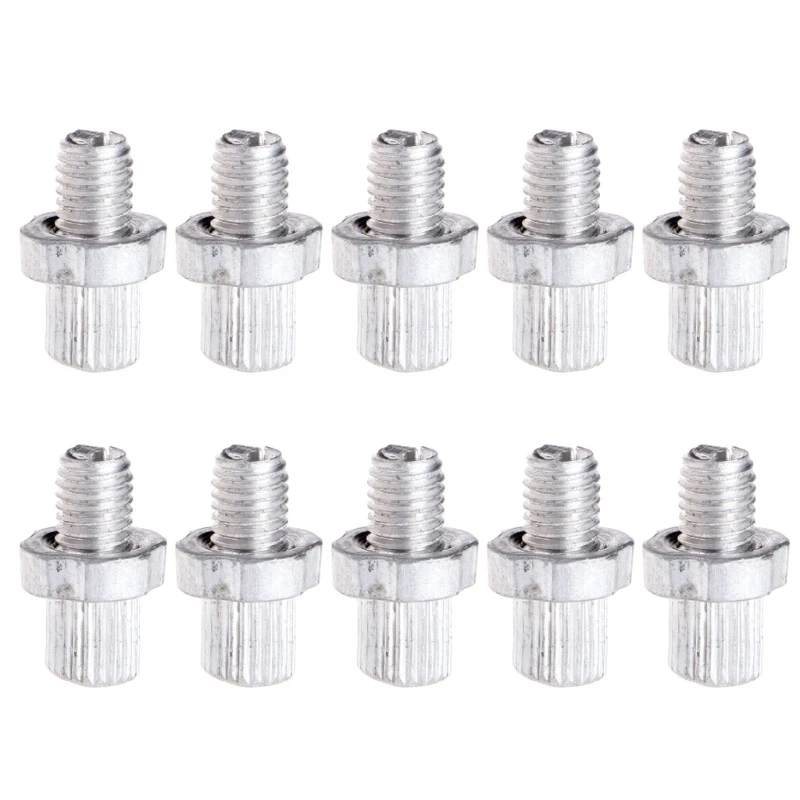 Aluminum Alloy Brake Clutch Levers, Brake Cable Adjuster, Motorcycle Brake Cable Adjuster, Nut Bolts, 10Pcs Set