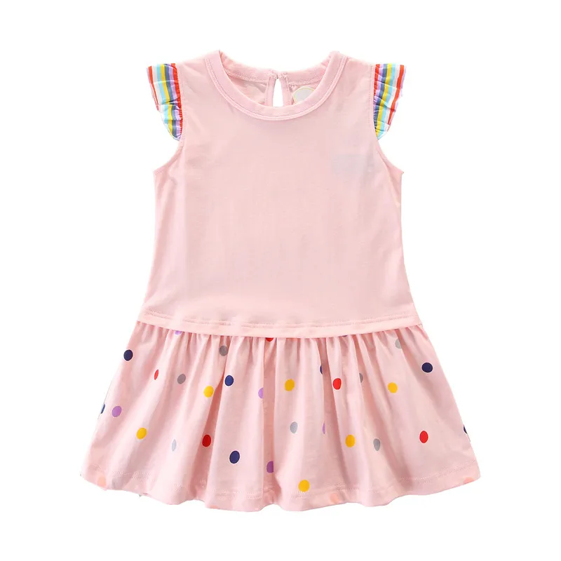 New Arrival Baby Princess Dresses Cotton Summer Girls Party Dress Fashion Kids  School Children Clothing Toddler Dresses