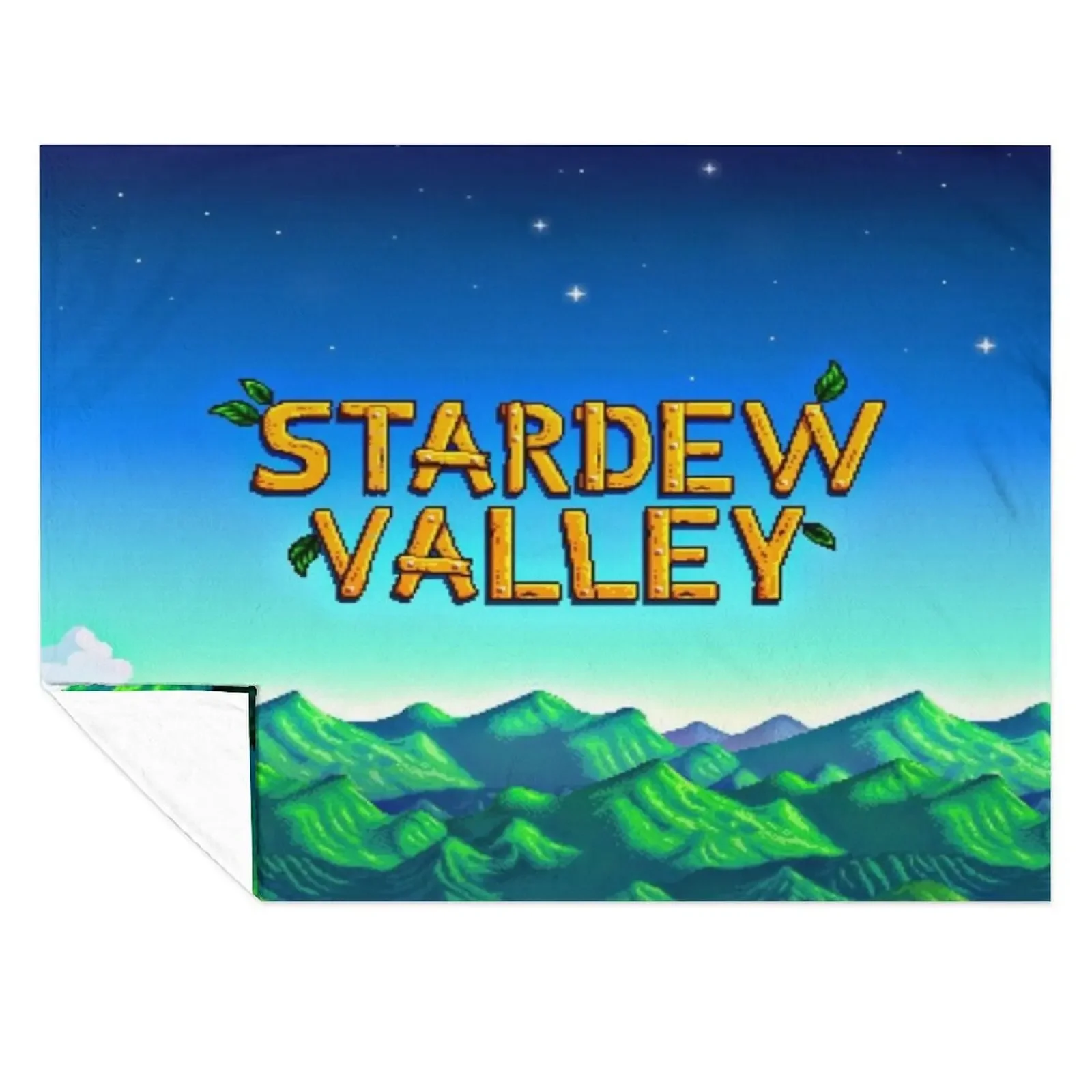 

Stardew valley title Throw Blanket Decorative Throw Picnic Furrys Luxury St Blankets