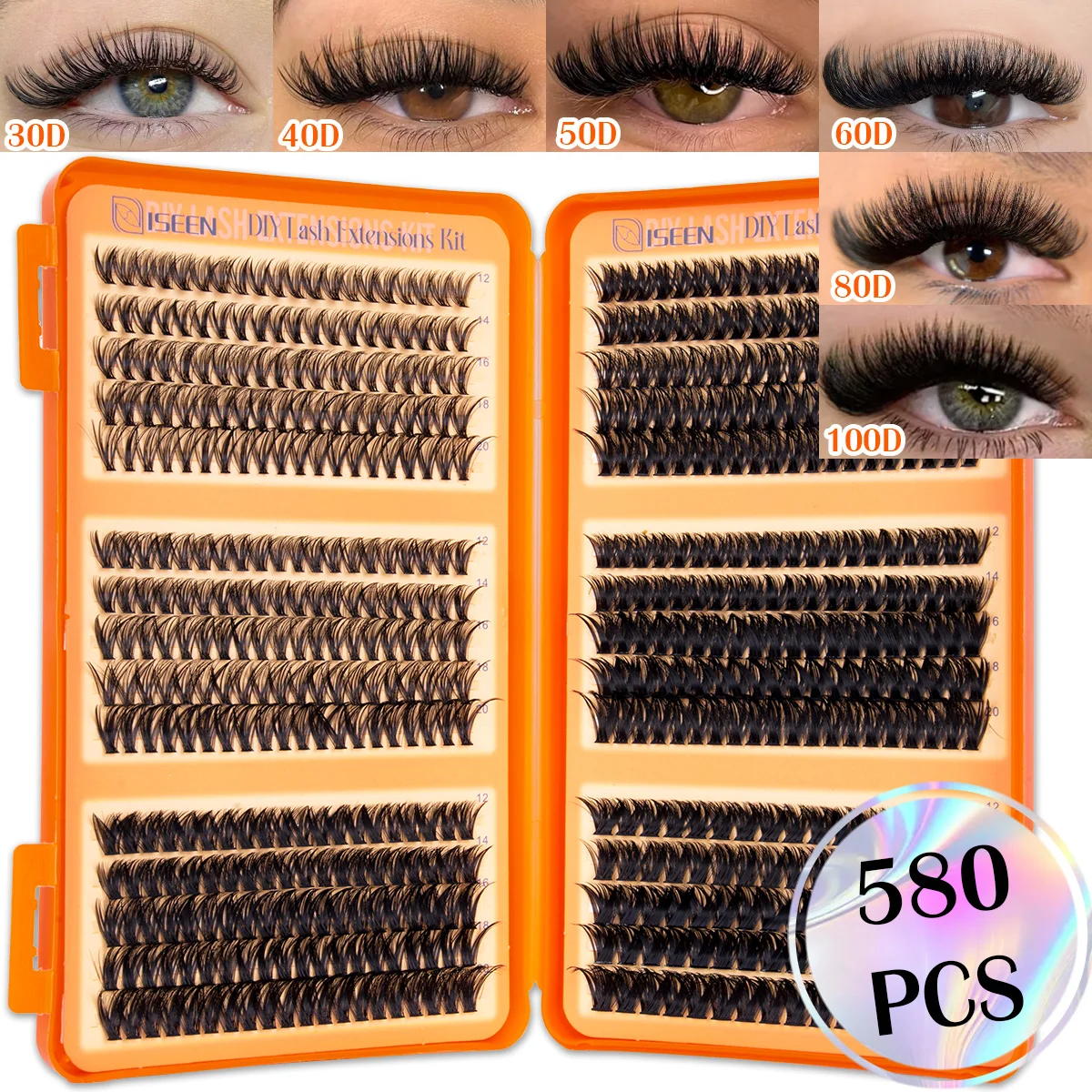 DIY Wimpernbüschel Volumen-Wimpern Manga Fairy Einzelne Wimpernverlängerungen Wiederverwendbar Verschiedene Stile für den täglichen Gebrauch oder Party-Make-up – Detail 13