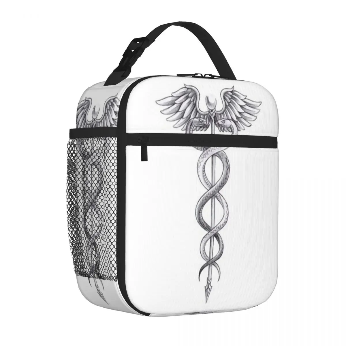 Bestselling Medicine School Symbol Drawing Waterproof Surface Kids Lunch Bag Balanced Diet Pack Lunch Bag