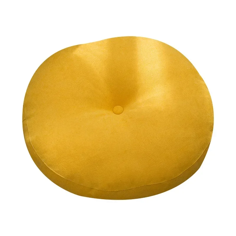Cojín grueso de futón de estilo japonés Simple, cojín redondo de algodón y lino para SILLA, Tatami