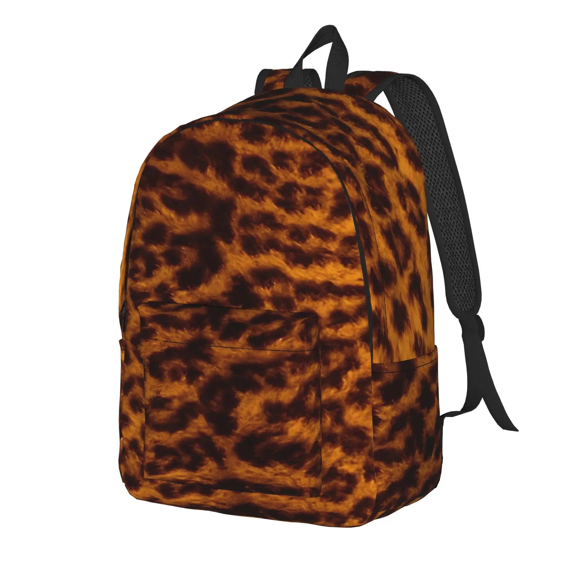 Beautiful Faux Leopard Skin Backpack  University Backpacks Girl Kawaii School Bags Custom Durable Rucksack