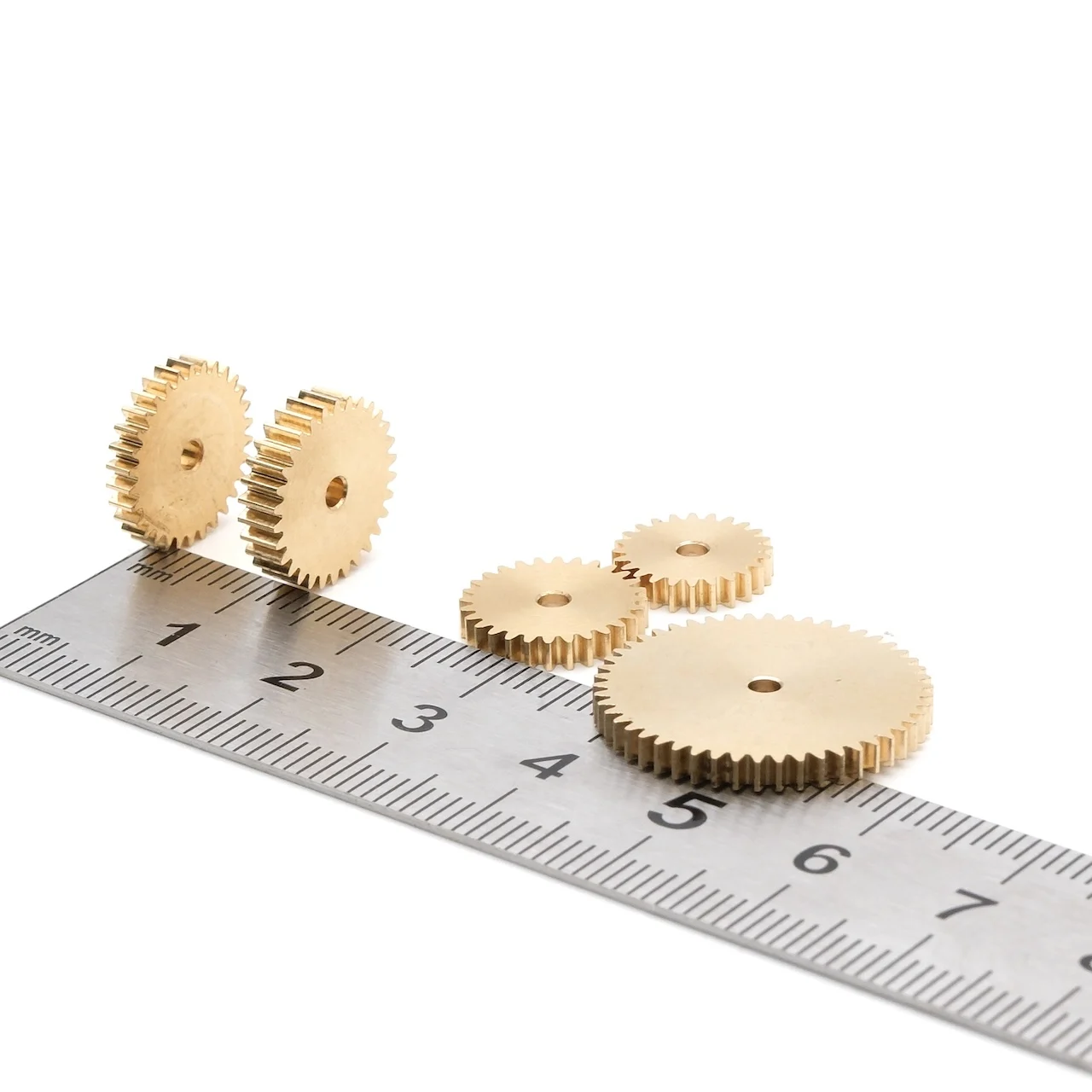 2mm Ultra-Thin 0.4 Module Precision Transmission Gear for DIY Mechanical Structure Aircraft Car Copper Metal Wheel 22-80 Teeth