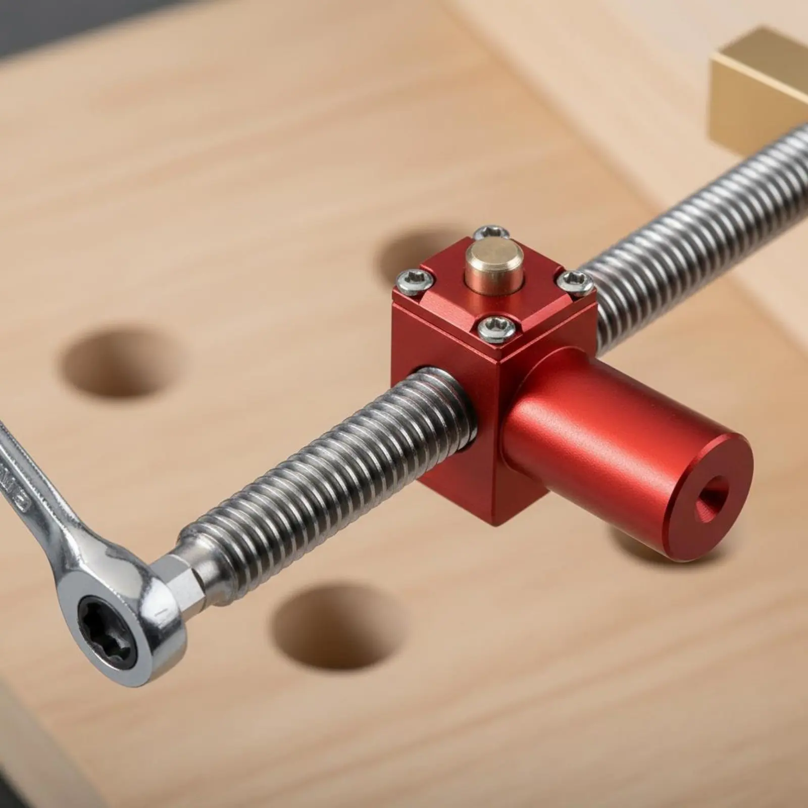 2 Pieces Bench Holdfast Quick Locking Workbench Holdfast Bench Dog Clamp Strong Clamping Force Dog Hole Clamp Long-Lasting