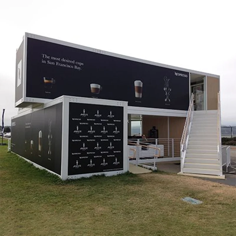 فيلا جاهزة فاخرة جاهزة 20 قدم 40 قدم قابلة للطي محمولة منزل متنقل خارجي فولاذي قابل للتوسيع منازل حاوية مخصصة #1