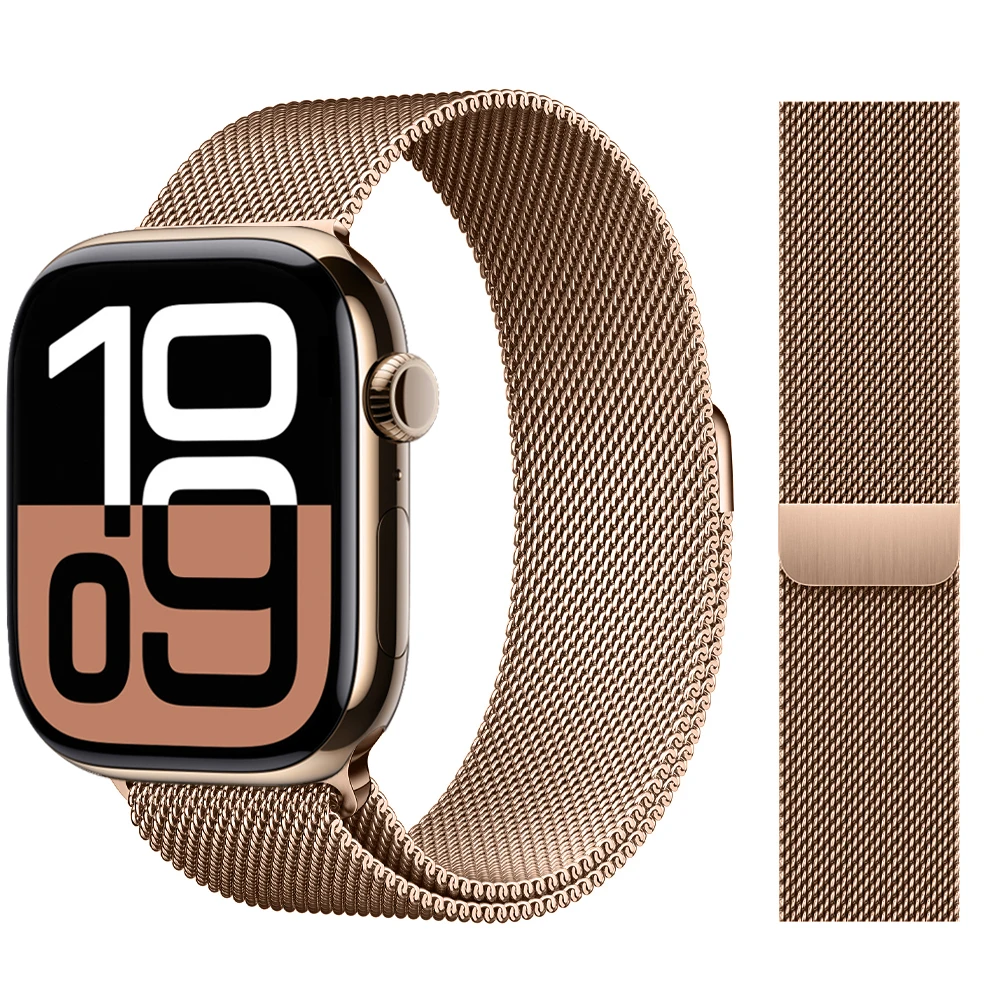 Milanese Loop Armband für Apple Watch Band 46mm 44mm 45mm 40mm 42mm 41mm Correa Armband iWatch Series 11 10 9 8 SE 7 6 Ultra 3 2