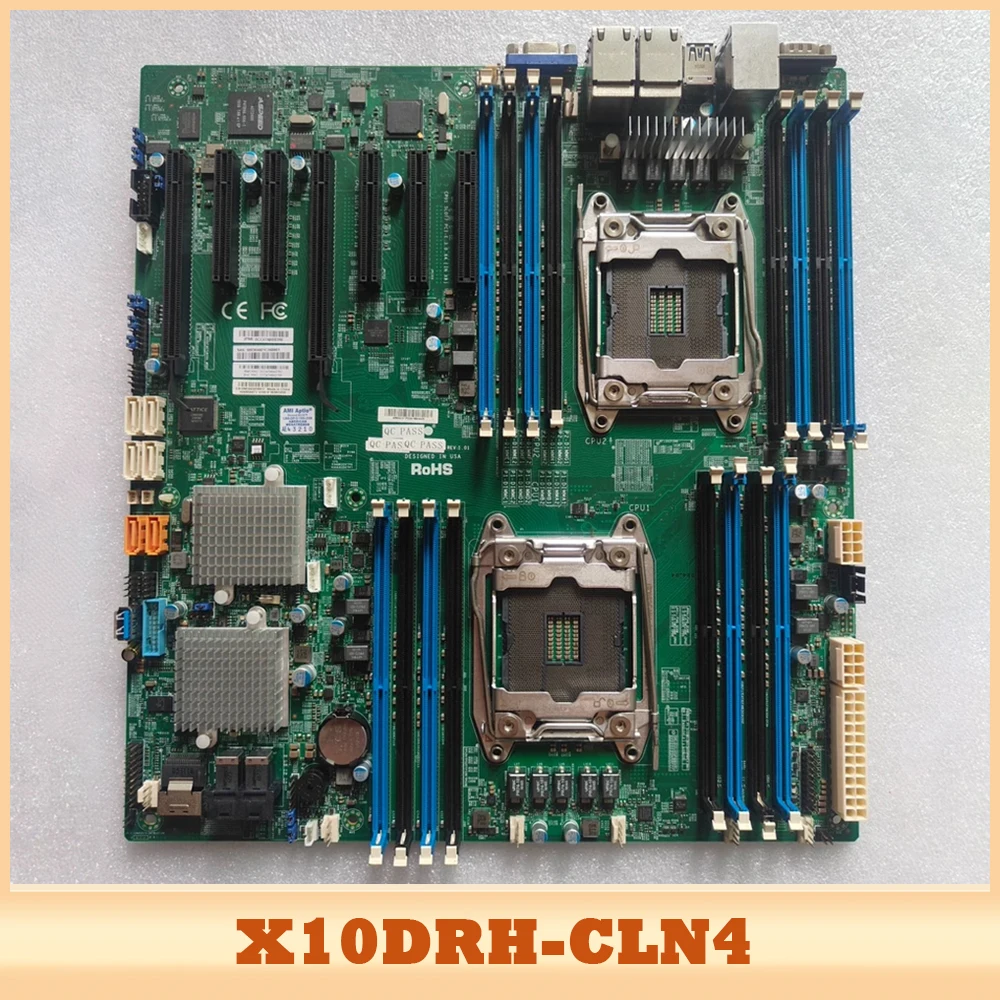 X10DRH-CLN4 For Supermicro Server Motherboard E5-2600 V4/V3 1GbE LAN SAS3 LGA2011 DDR4