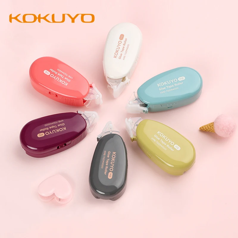 1pcs Japan KOKUYO Me Dispensing Cute Mini Replaceable Core Double-sided Adhesive KME-TGDM4500RP Large Capacity for Students