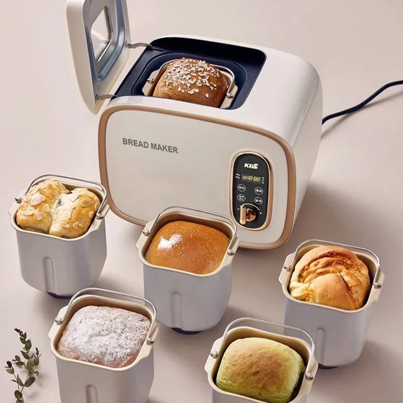 Mini bread maker for home use fully automatic intelligent fruit scattering noodle fermentation multifunctional small breakfast
