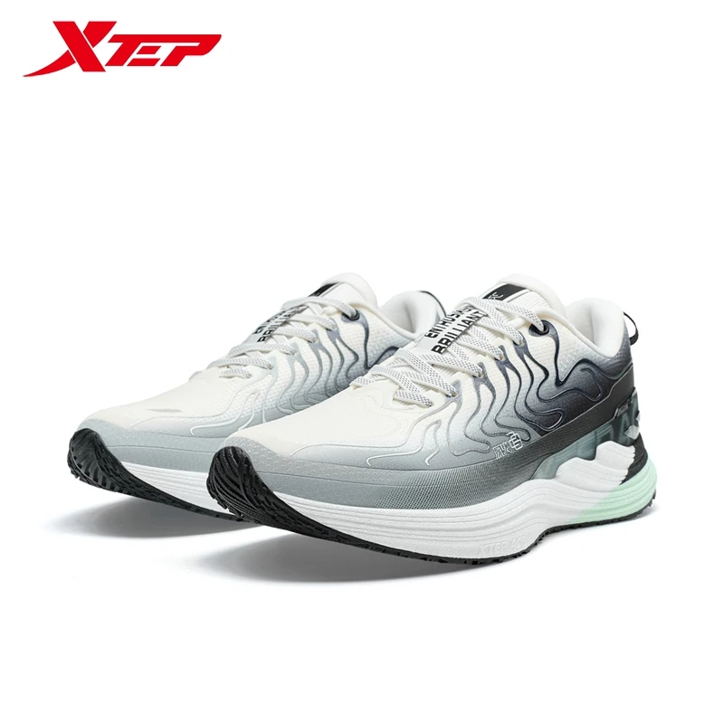 Xtep Volcano Running Shoes For Men 2024 Winter Rebound Sports Shoes Trendy Retro Cushion Sneakers 976419110003