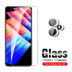 2To1 Camera Tempered Glass For Infinix Hot 30 30i 4G Screen Protector Infini Hot30 Play NFC Hot30i 30Play Protective Cover Film