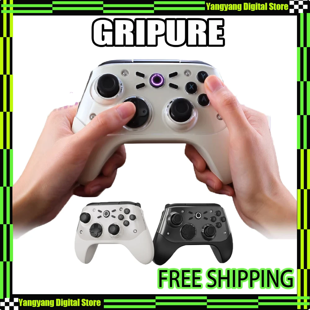 

Игровой контроллер Gripure HaptiX-1 с емкостным джойстиком 8K, асимметричным мотором, микропереключателями Kailh, Bluetooth-геймпад для Switch/NS/Xbox