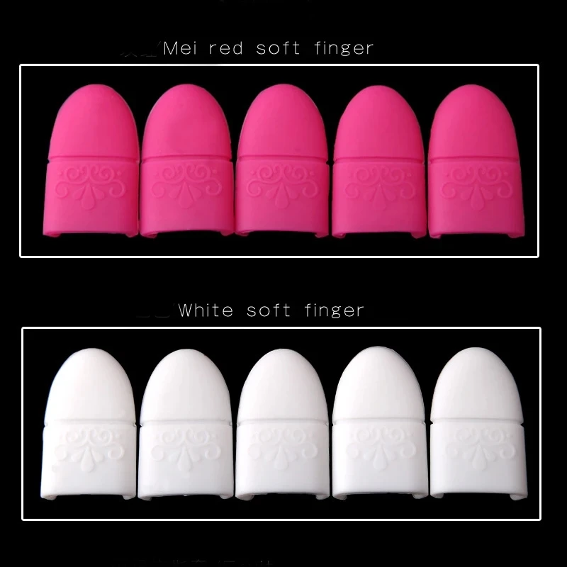 10 قطعة هلام السيليكون جيل للأظافر مزيل البولندية ديجريسير منظف الأظافر التفاف البلاستيك نقع قبالة غطاء مانيكير تنظيف الورنيش أدوات الأظافر