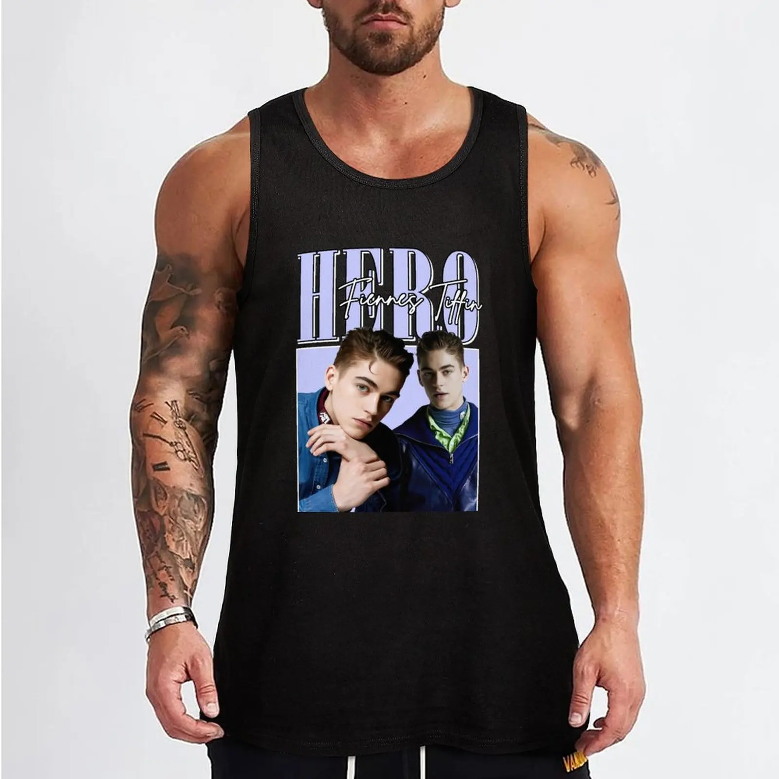 Hero Fiennes Tiffin 90’s Vintage Tank Top t shirt gym Sleeveless T-shirt Clothing sleeveless shirt man gym