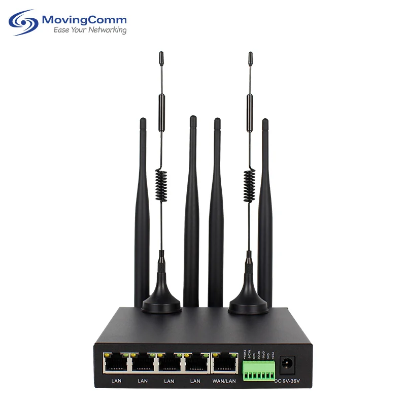 Best Openwrt Rs232 Rs485 Serial Port 1200Mbps 4G Modem 3G/4G Wireless Industrial 4G Bus Wifi Router For Vehicle Wifi Sharing