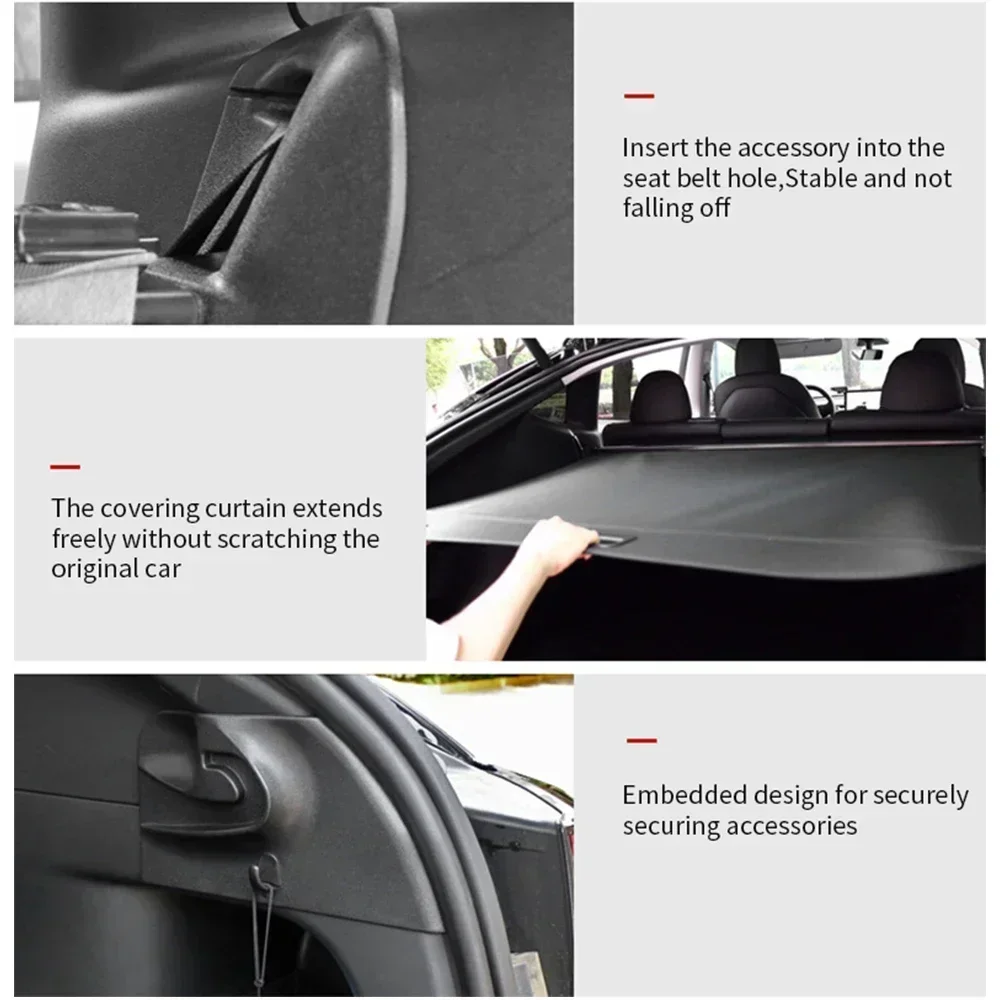 Trunk Cargo Cover for Volvo XC90 T6 T8 2016~2023 Rear Shield Shade Curtain Security Partition Board Car Auto Interior Accessorie