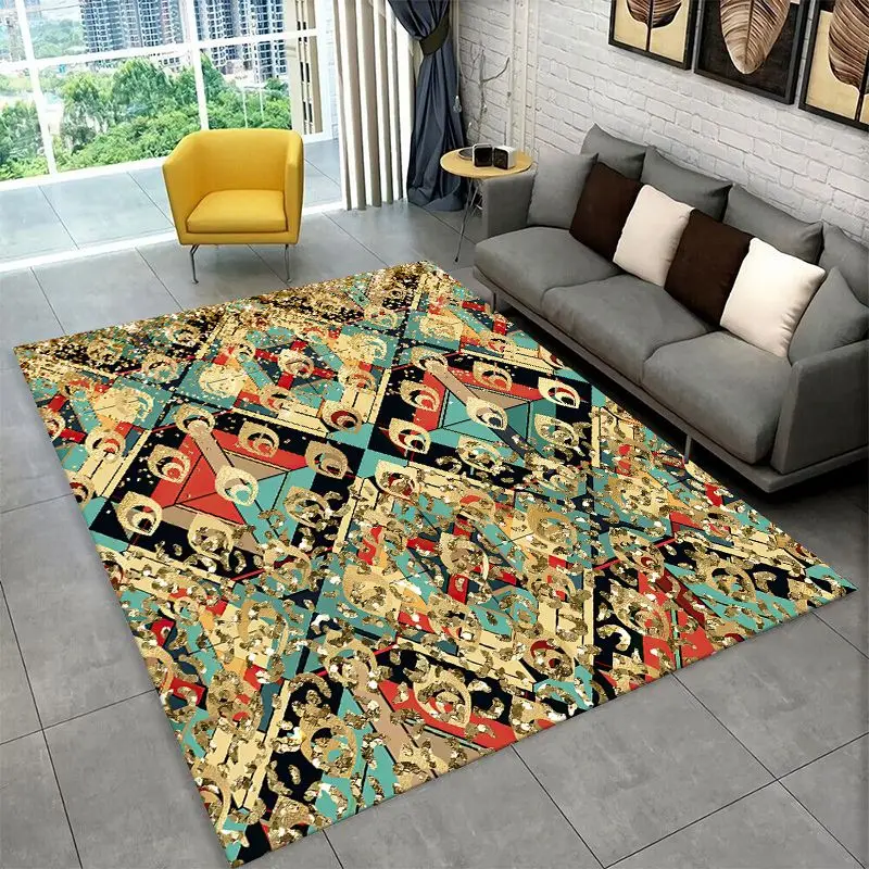 Fashion Nordic Bohemia Luxury Large Area Rug Non-slip Durable Carpet for Bedroom Living Room Sofa Doormat Home Decor Floor Mat