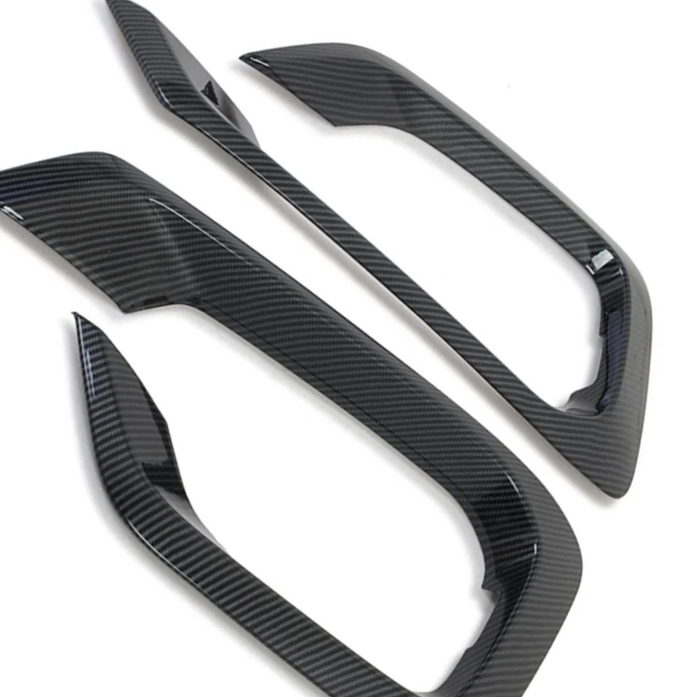 

Для Hyundai Grand Starex H-1 i800 2018 2019 2020: накладка на переднюю противотуманную фару из углеродного волокна, рамка противотуманной фары, аксессуары