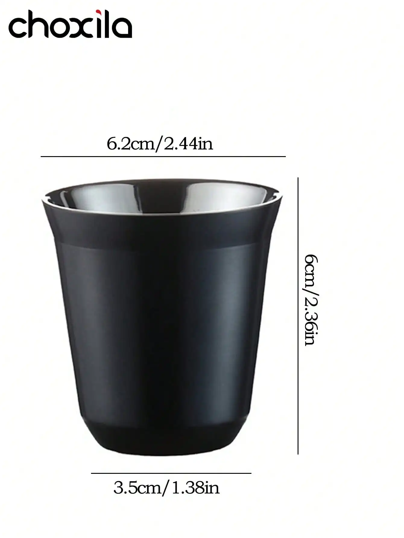 1pc Coffee Mug, Stainless Steel Hand Drip Coffee Cup, Mugs, tazas para café, 80ml Cup, Tea Cup
