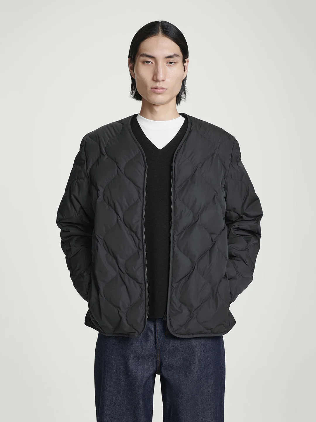 

Casual Loose Women's down Jaet White Du Feather Quilted Pattern New Autumn Faion Outerwear for All G