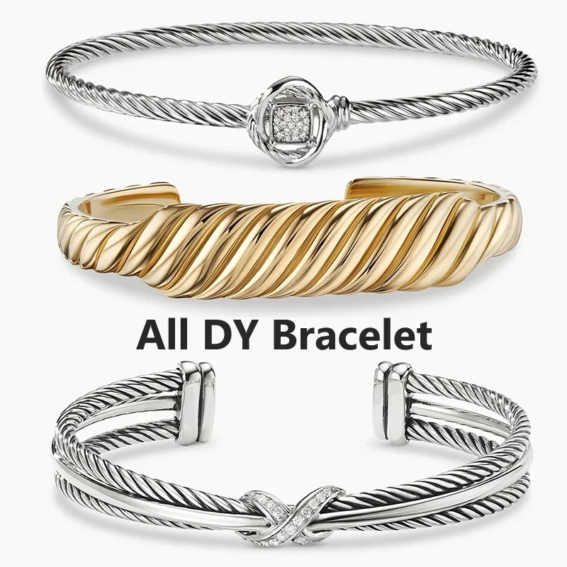 High Quality Fashion Classic 925 Silver Dy 3mm&4mm&5mm Bracelet Style All Wear Everyday