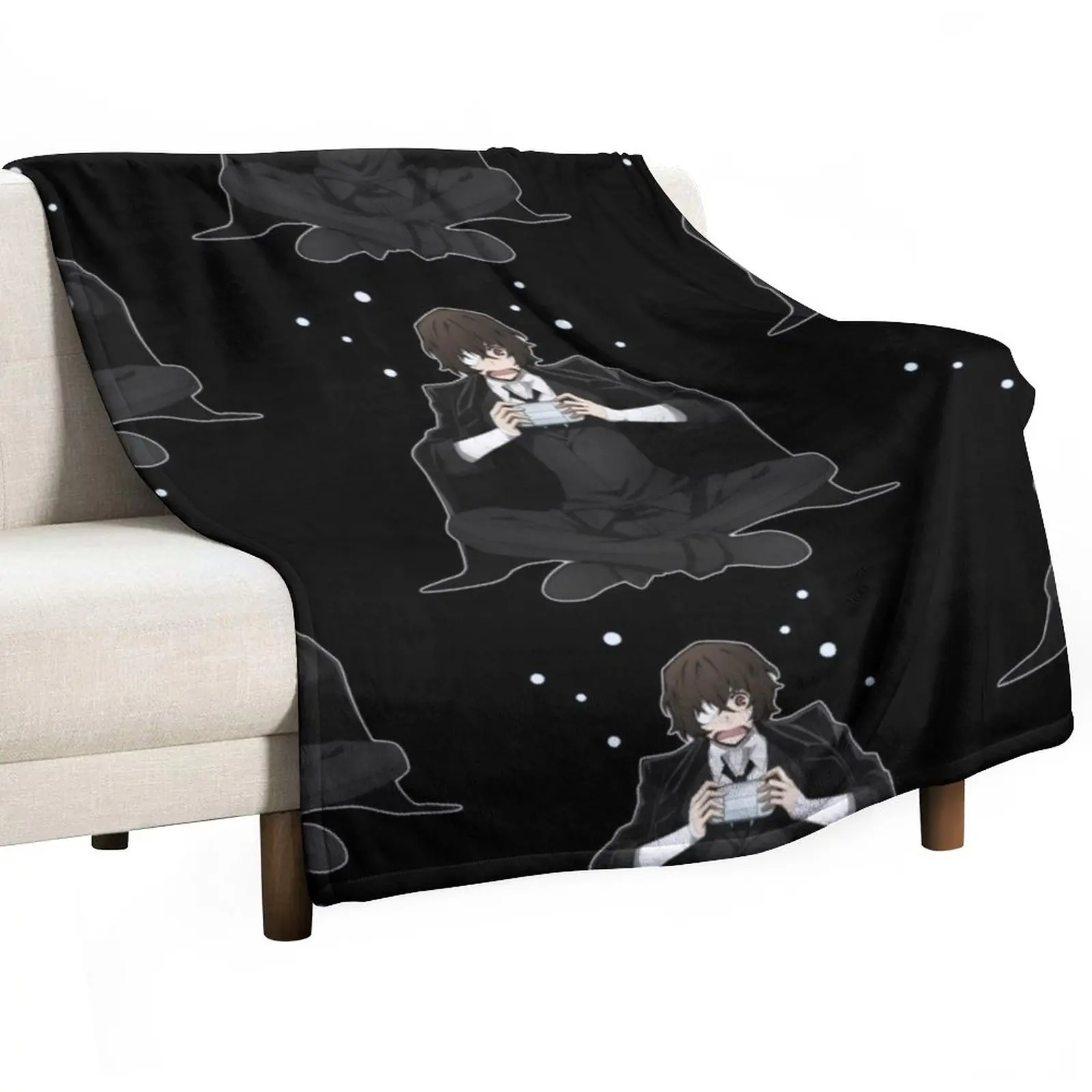 

Dazai osamu | anime items Throw Blanket Decorative Sofa Blankets Flannel Blanket Polar blanket Blankets Sofas Of Decoration