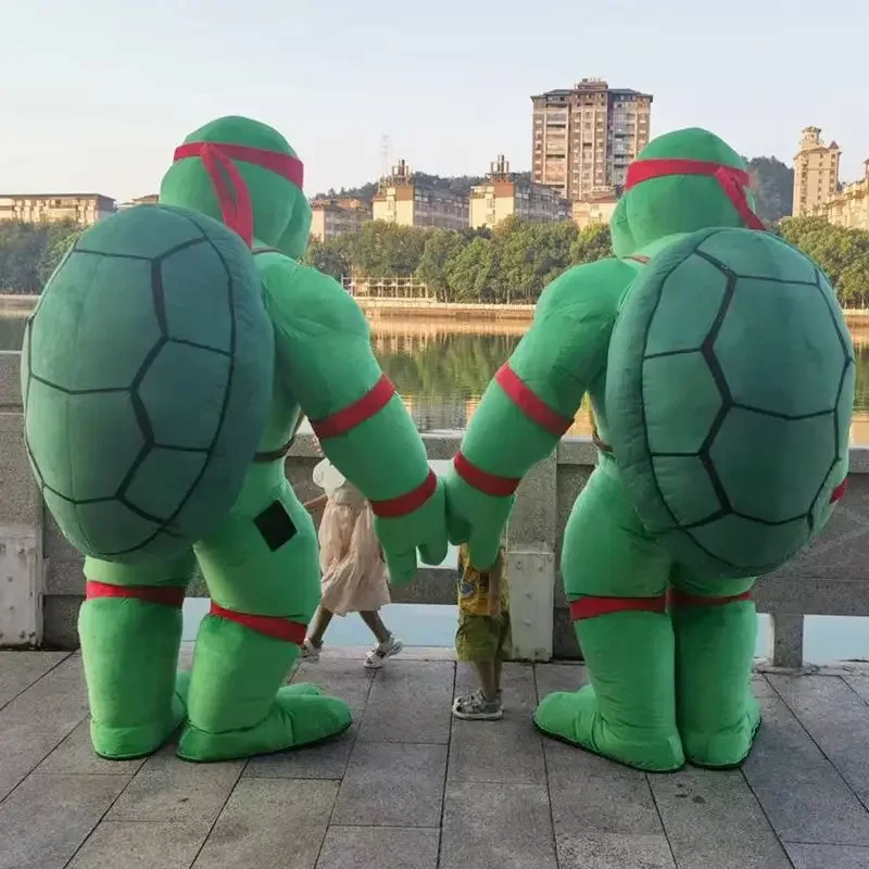 Novo traje inflável da mascote da tartaruga para adulto mascote de pelúcia anime halloween tartaruga carnaval vestido terno fursuit sem bateria
