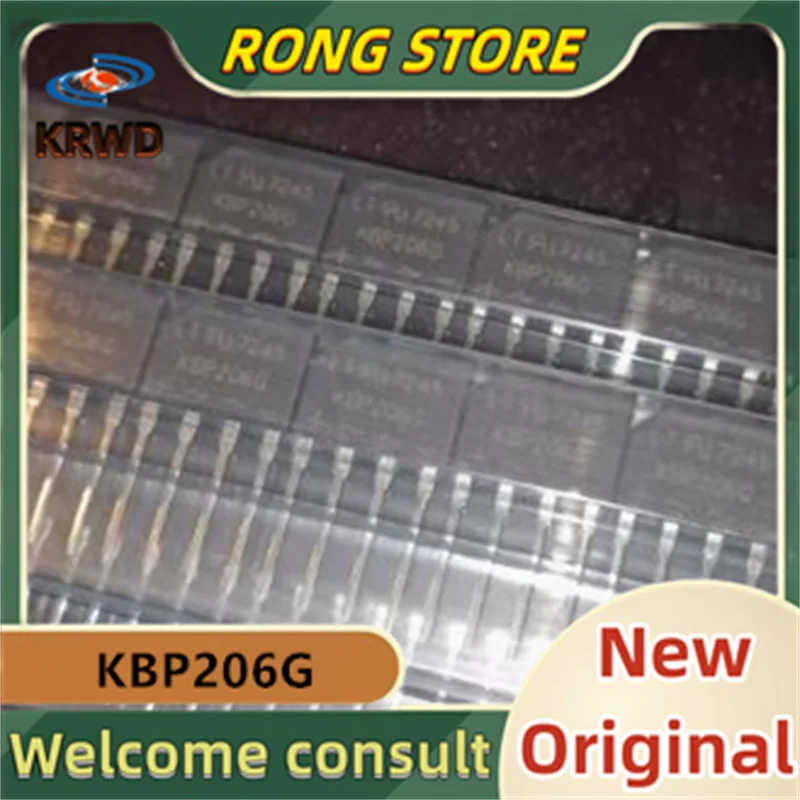 50pcs  KBP206G New and Original  KBP206 2A600V