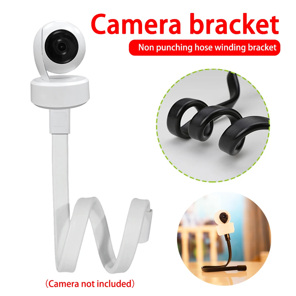 

1/4 In Thread Gooseneck Holder Kid Monitor Bed Bracket Camera Holder Adjustable Creative Bracket Crib Support Camera Stand