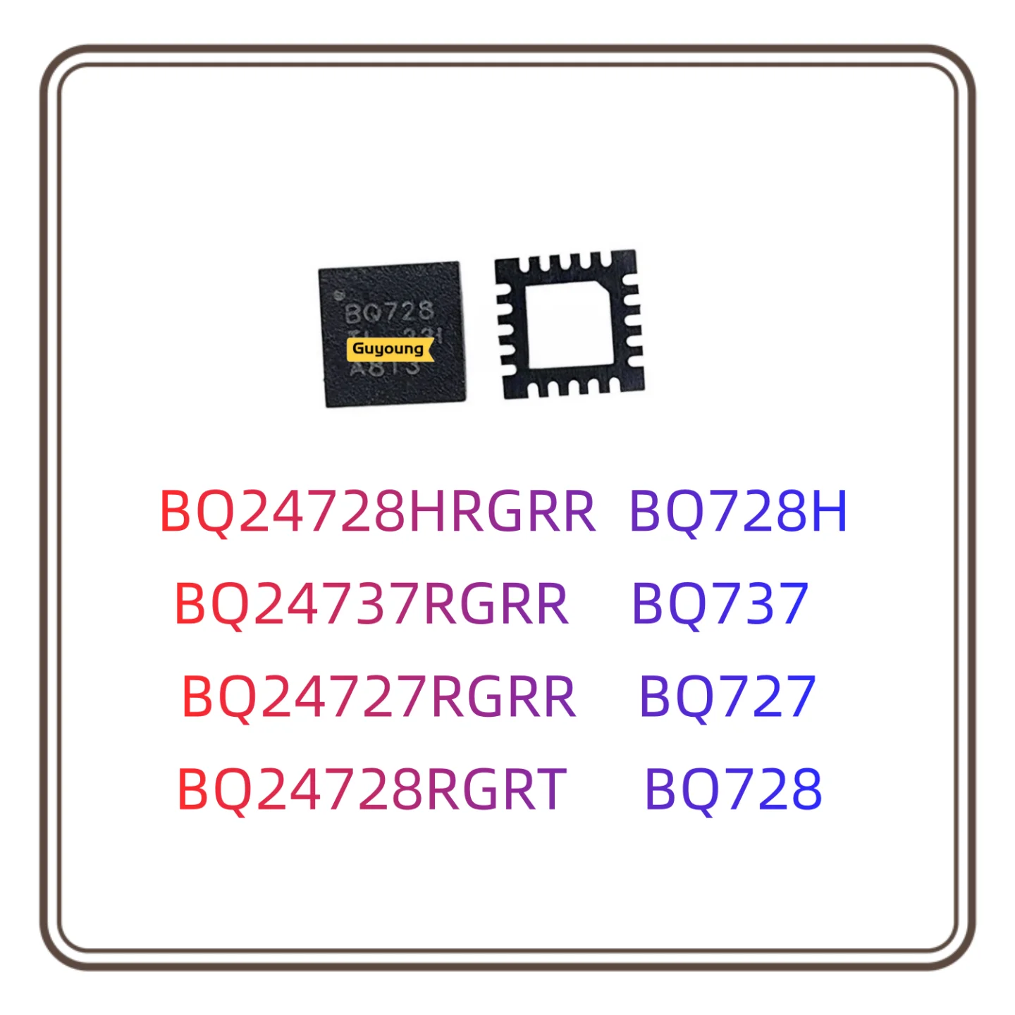 5 шт., набор схем BQ24728HRGRR BQ728H BQ24737RGRR BQ737 BQ24727RGRR BQ727 BQ24728RGRT BQ728