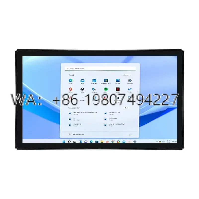 10.1 12.1 15.6 18.5 21.5 Inch Narrow Bezel Embedded Industrial Touch All in One PC I5-8250U 128G SSD Fanless