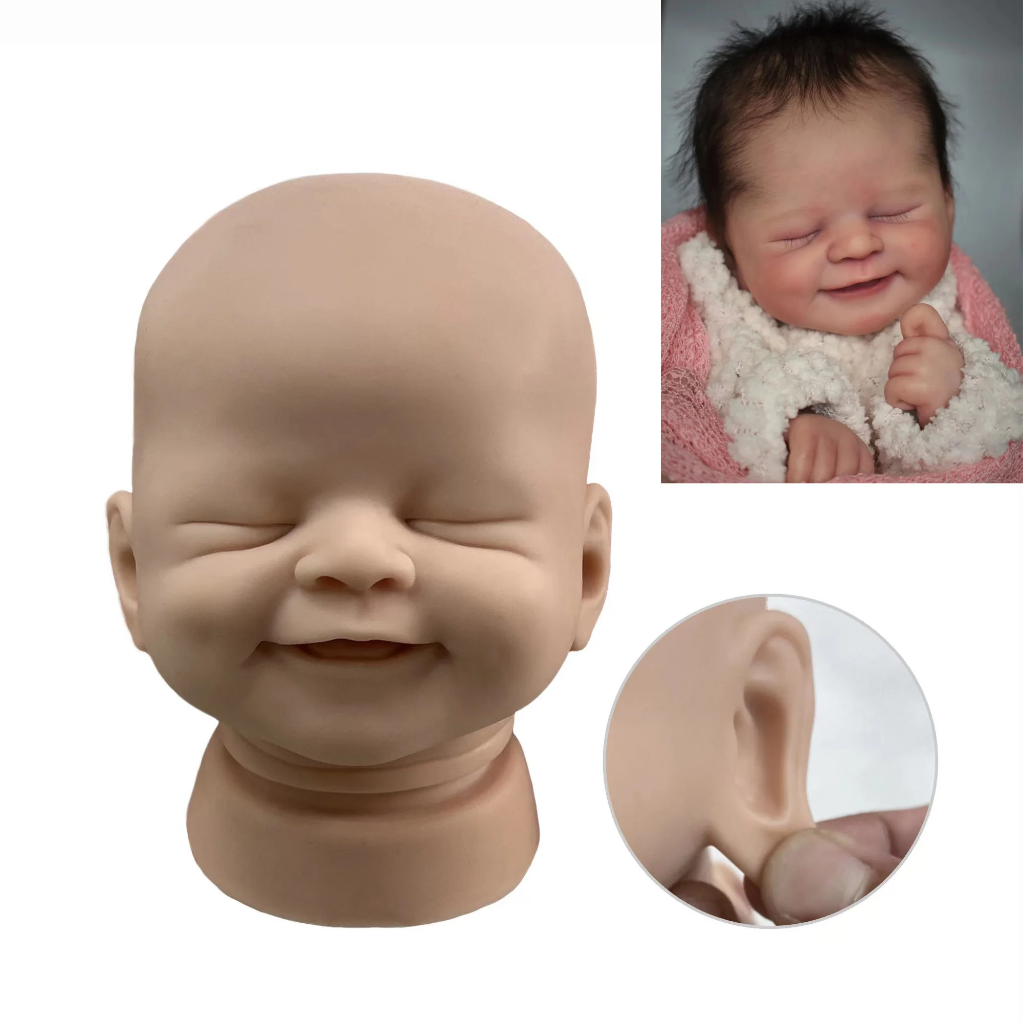 20 pollici Alisha Soft Solid Silicone Reborn Doll kit Bebe Reborn parti non verniciate accessori vuoti fai da te beb\'reborn De Silicone