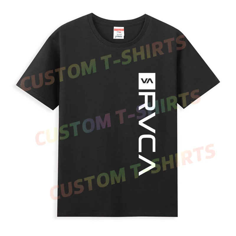 

2024 Men T Shirt Casual RVCA Desing T-shirt Graphic Summer Sports Tops Short Sleeves 100% Cotton Streetwear S-3XL Cool Tee