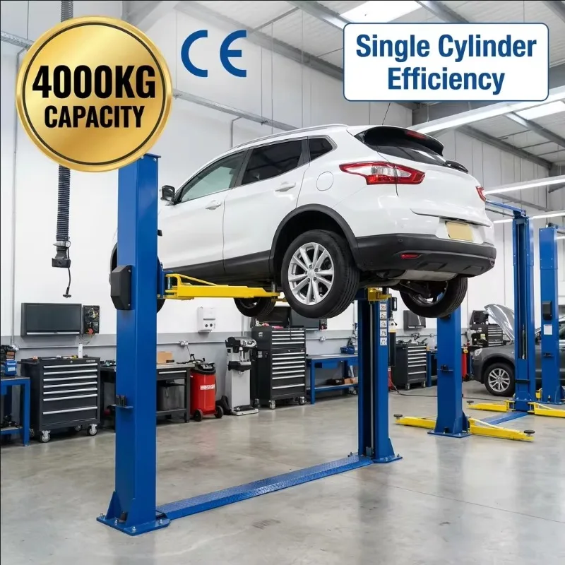 Two Post Car Lift CE Certified | Heavy Duty Hydraulic Automotive Hoist for Professional Auto Repair Shop 220V/380V