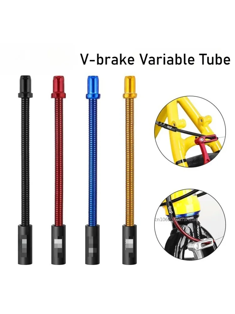 AliExpress UK anlyxi Bicycle V Brake Elbow Noodle V-Brake Caliper Cable Flexible Hose Spring Bend Pipe Folding Bike Universal Cable Guide 1/2pcs