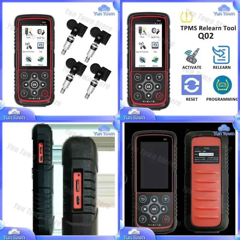 TPMS Programming Reset Tool for OBD2 Car Touch Screen TPMS Scanner DTC Reader Diagnostic Tool for Tire Pressure Monitoring