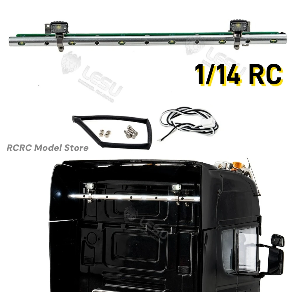 

LESU RC игрушечный грузовик 1/14 металлический светодиодный прожектор S-1321 для Tamiya 1/14 RC тягач самосвал детали украшения аксессуары