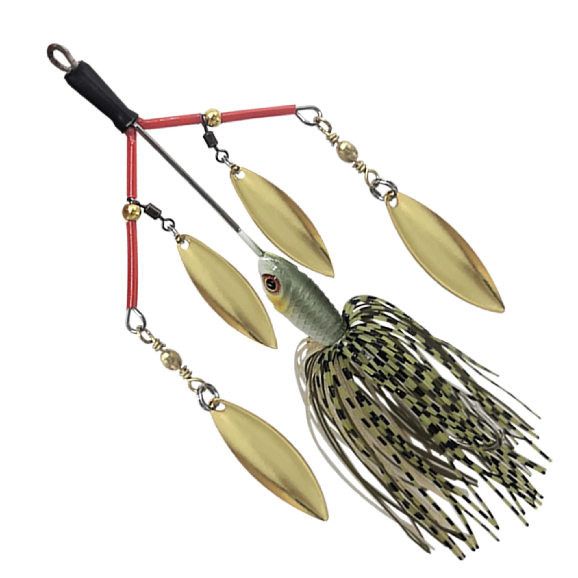 Mycena 27G Spinner Bait Angelköder Chatter Bait Spinnerbait Multirota Spinner Löffelköder für Hecht Peche Tackle Metall-Pailletten – Detail 3