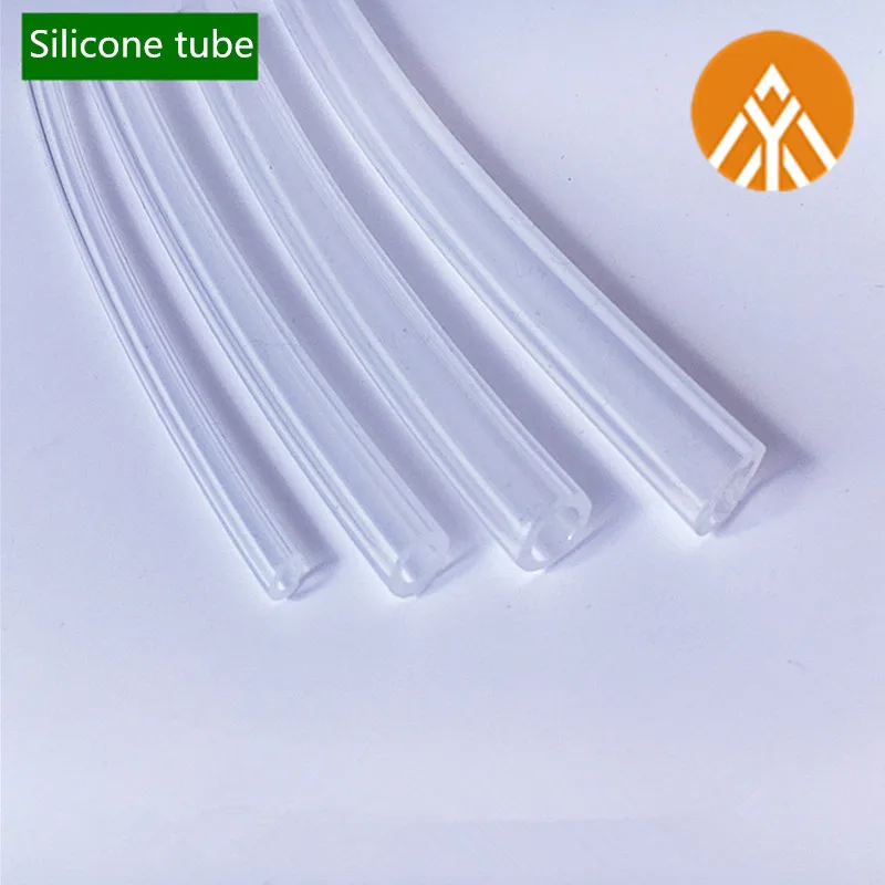 5m tubo di gomma di Silicone 6x8 6x9 6x10 6x12 7x10 7x12 8x10 8x12 10x12 10x14 12x16 14x tubo flessibile trasparente trasparente da 18 mm