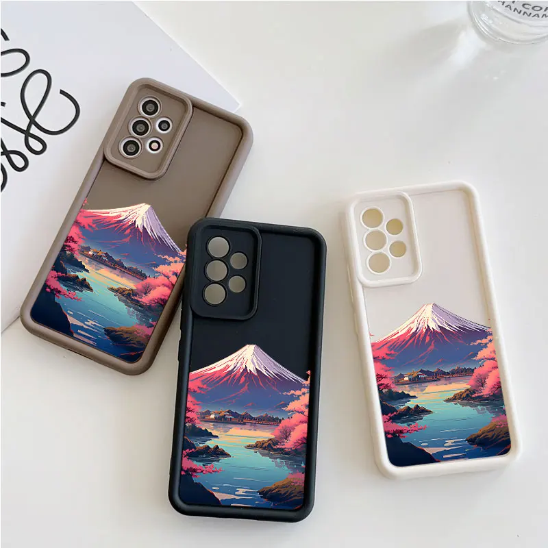 Mount Fuji Sea Phone Case for Samsung Galaxy A03 A04 A05 A10S A11 A20  A21 A31 A32 A51 A52 A53 A54 Anti-drop Soft Cover