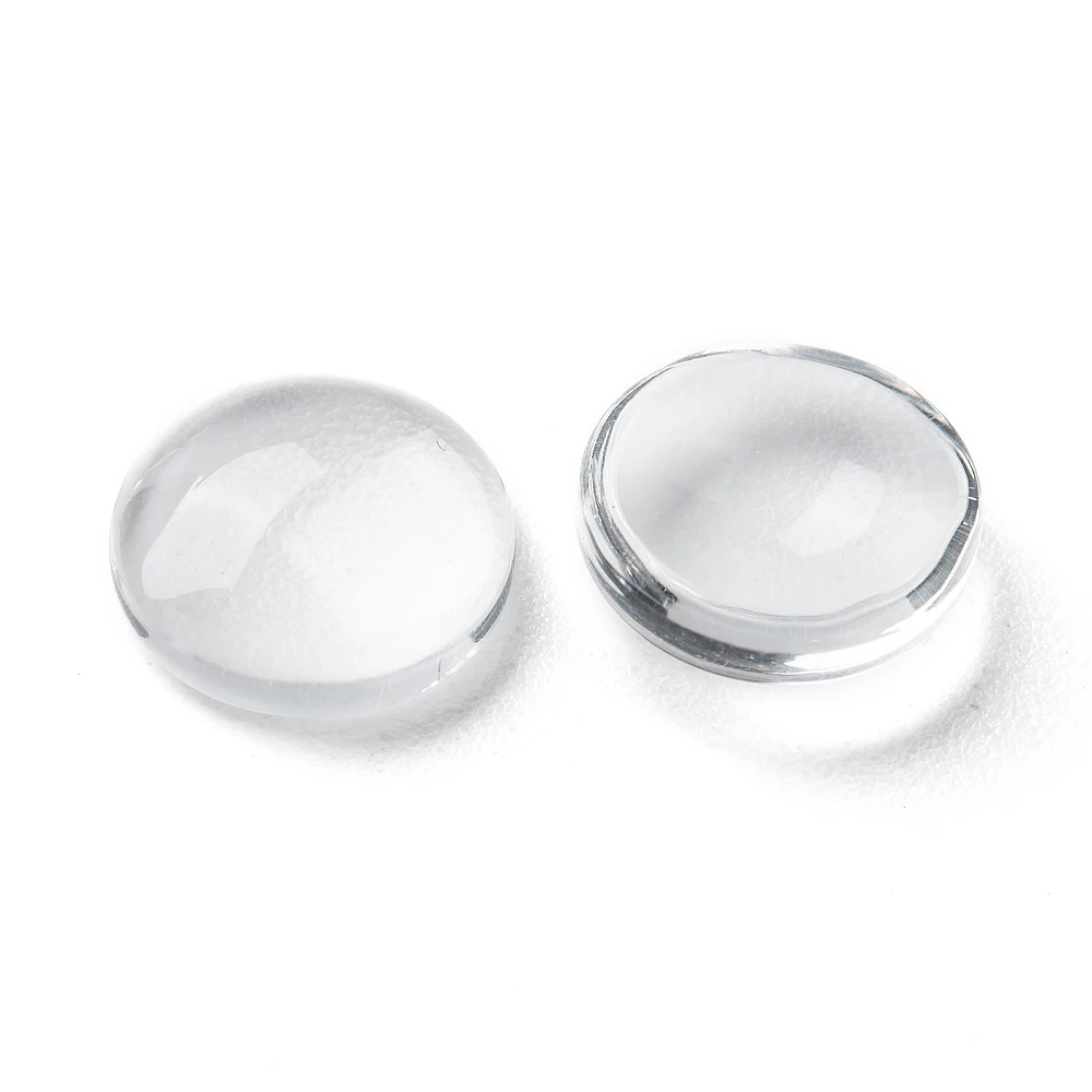 200pcs Clear Dome Cabochon 8mm 10mm 12mm 16mm 18mm 20mm Flatback Half Round Glass Cabochon for DIY Jewelry Making Findings